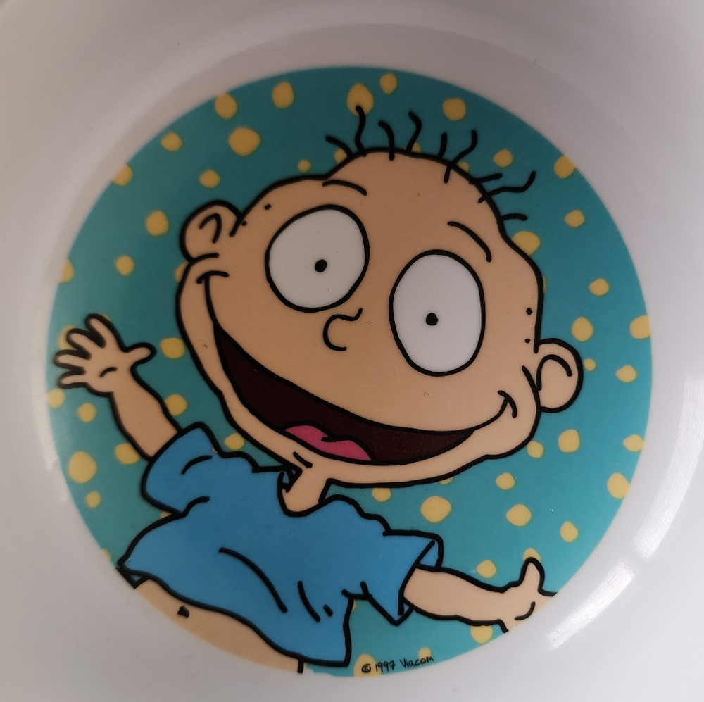 VTG 90s Rugrats Tommy Cereal Bowls - Lot of 2 - Picture 6 of 14